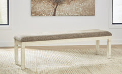 Best Deals Furniture - Ashley Furniture - Bolanburg 65" Dining Bench - Extra Large UPH DRM Bench / Two-tone / 65"W x 16"D x 20"H - D647-08