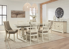 Best Deals Furniture - Ashley Furniture - Bolanburg Extension Dining Table - Extension Dining Table / Antique White - D647D17