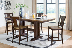 Best Deals Furniture - Ashley Furniture - Rylandeen Counter Height Extension Dining Table and 4 Barstools - Counter Height Extension Dining Table and 4 Barstools - PCD651D3