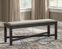 Best Deals Furniture - Ashley Furniture - Tyler Creek Dining Bench - Upholstered Bench / Black/Grayish Brown / 50"W x 15"D x 20"H - D736-00