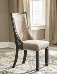 Best Deals Furniture - Ashley Furniture - Tyler Creek Dining Chair (Set of 2) - Dining Chair (Set of 2) / Black/Grayish Brown - D736-02X2