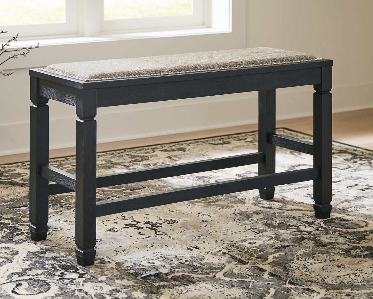 Best Deals Furniture - Ashley Furniture - Tyler Creek Counter Height Dining Bench - DBL Counter UPH Bench (1/CN) / Antique Black / 42"W x 15"D x 24"H - D736-09
