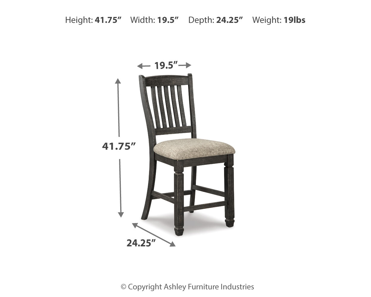 Tyler Creek Counter Height Dining Table and 2 Barstools