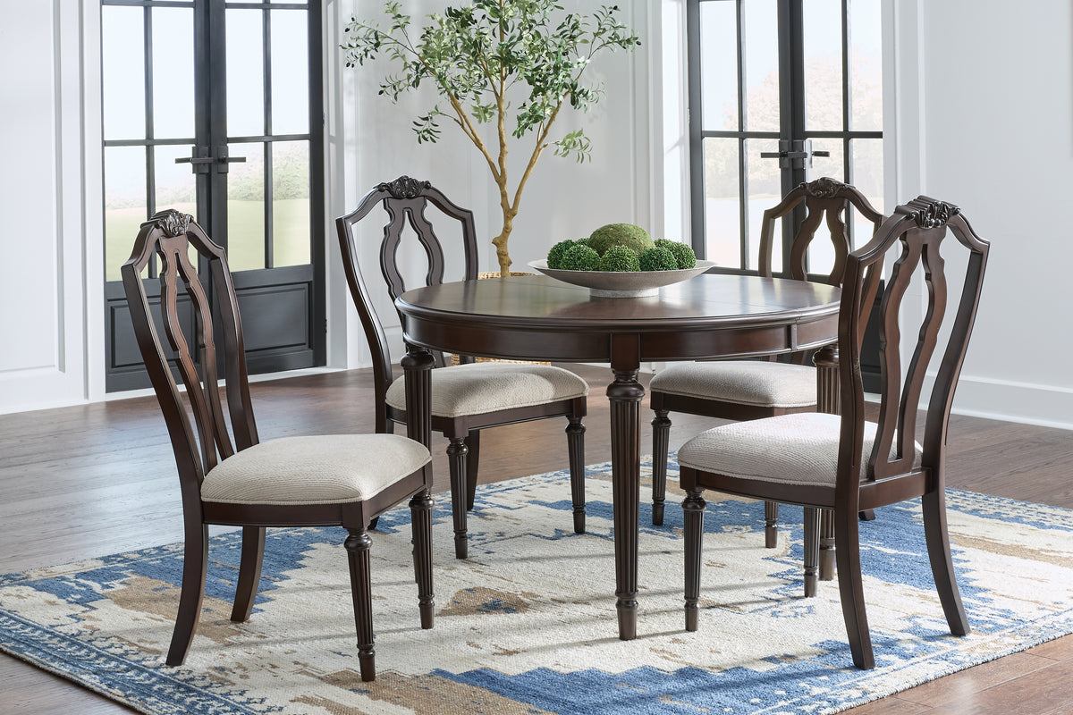 Best Deals Furniture - Ashley Furniture - Lavinton Extension Dining Table and 4 Chairs - Extension Dining Table and 4 Chairs - D764D1