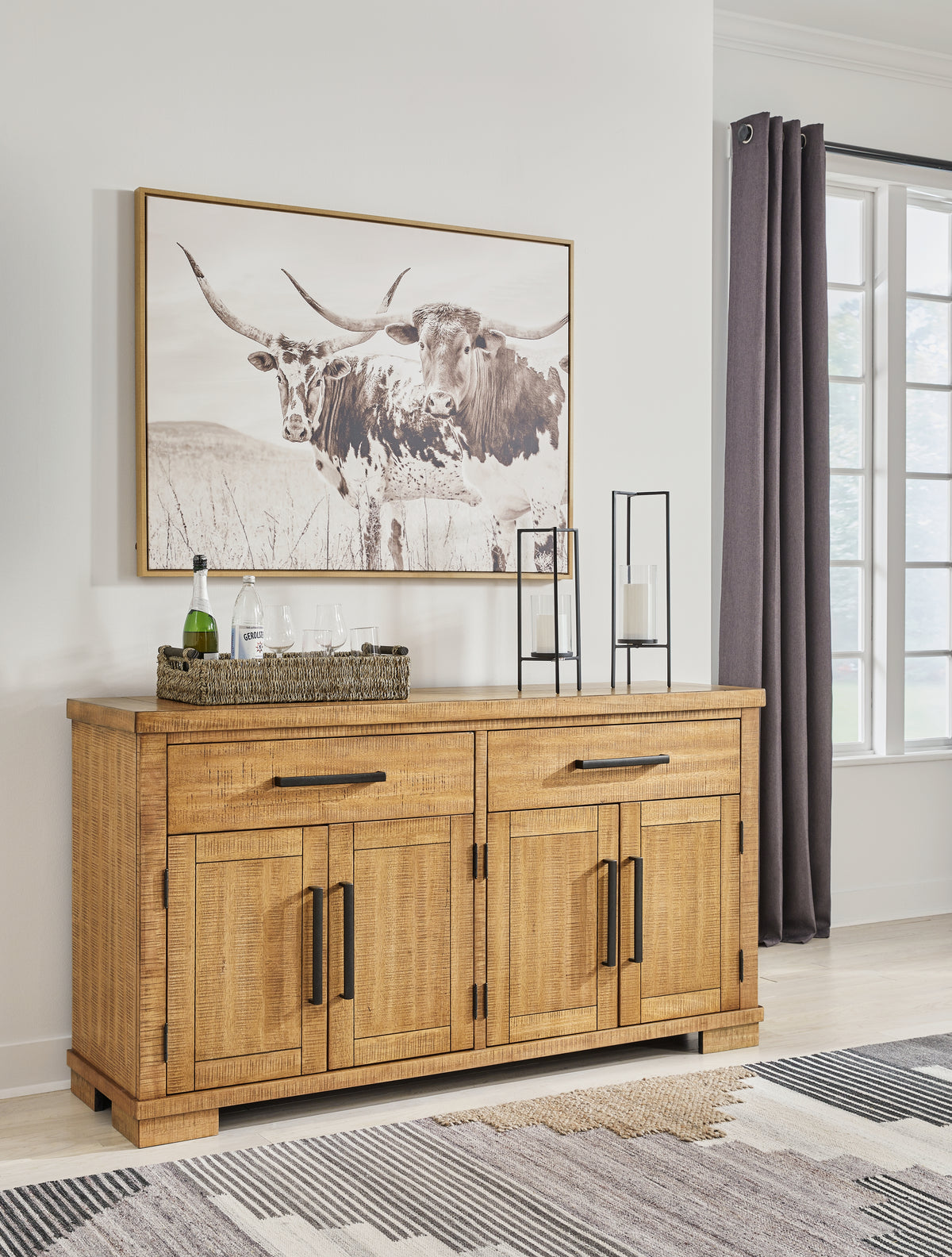 Best Deals Furniture - Ashley Furniture - Havonplane Dining Server - Dining Room Server / Brown - D773-60