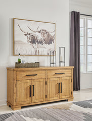 Best Deals Furniture - Ashley Furniture - Havonplane Dining Server - Dining Room Server / Brown - D773-60