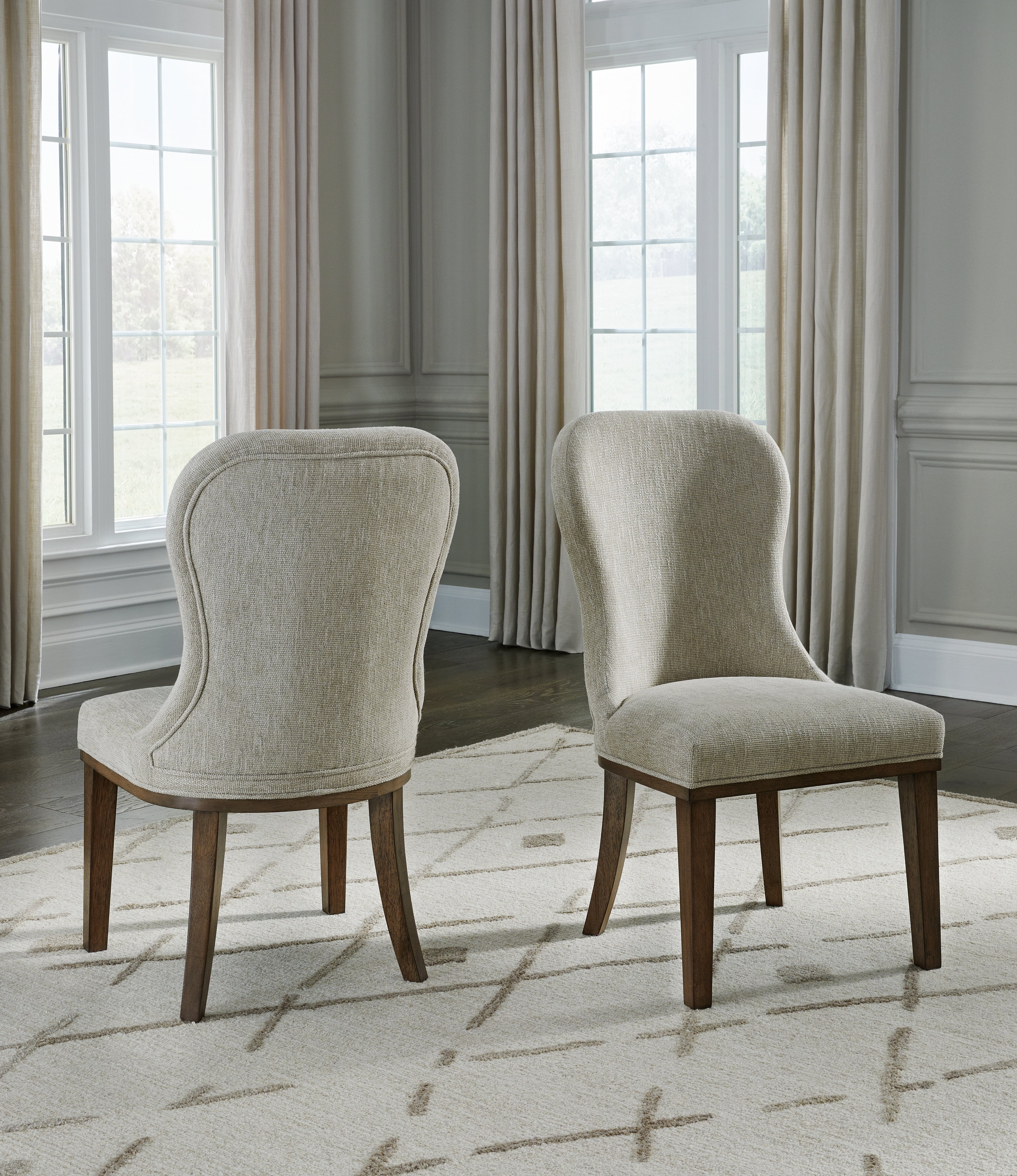 Best Deals Furniture - Ashley Furniture - Sturlayne Dining Chair (Set of 2) - Dining Chair (Set of 2) / Brown - D787-02X2