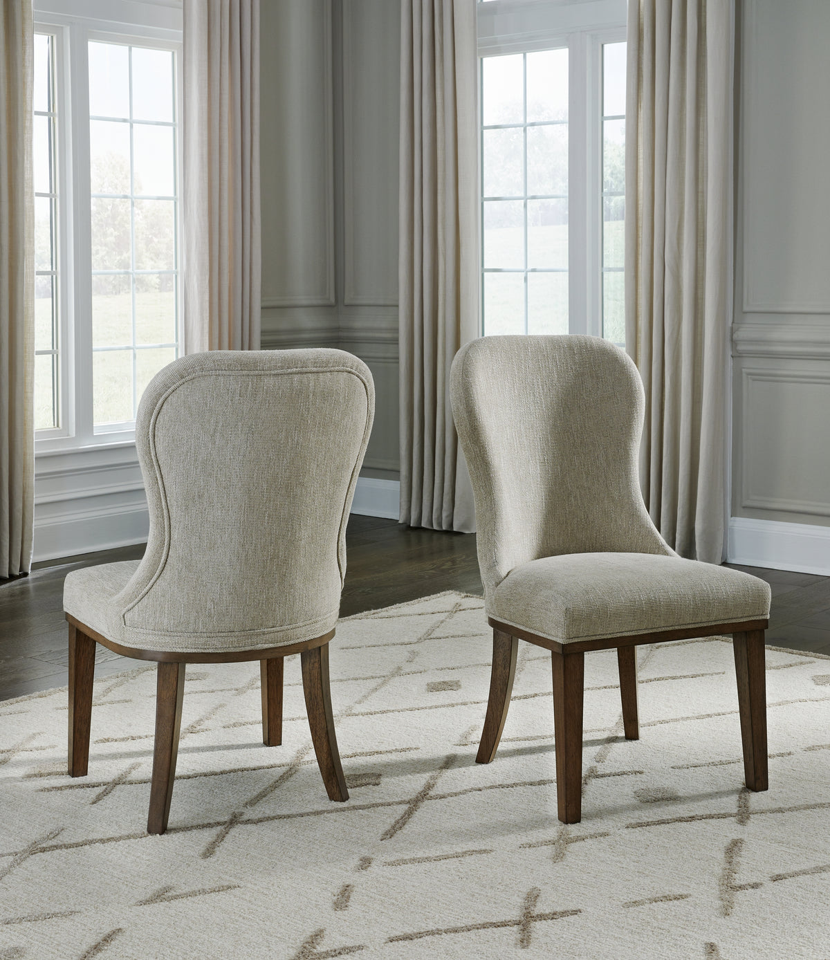 Best Deals Furniture - Ashley Furniture - Sturlayne Dining Chair (Set of 2) - Dining Chair (Set of 2) / Brown - D787-02X2