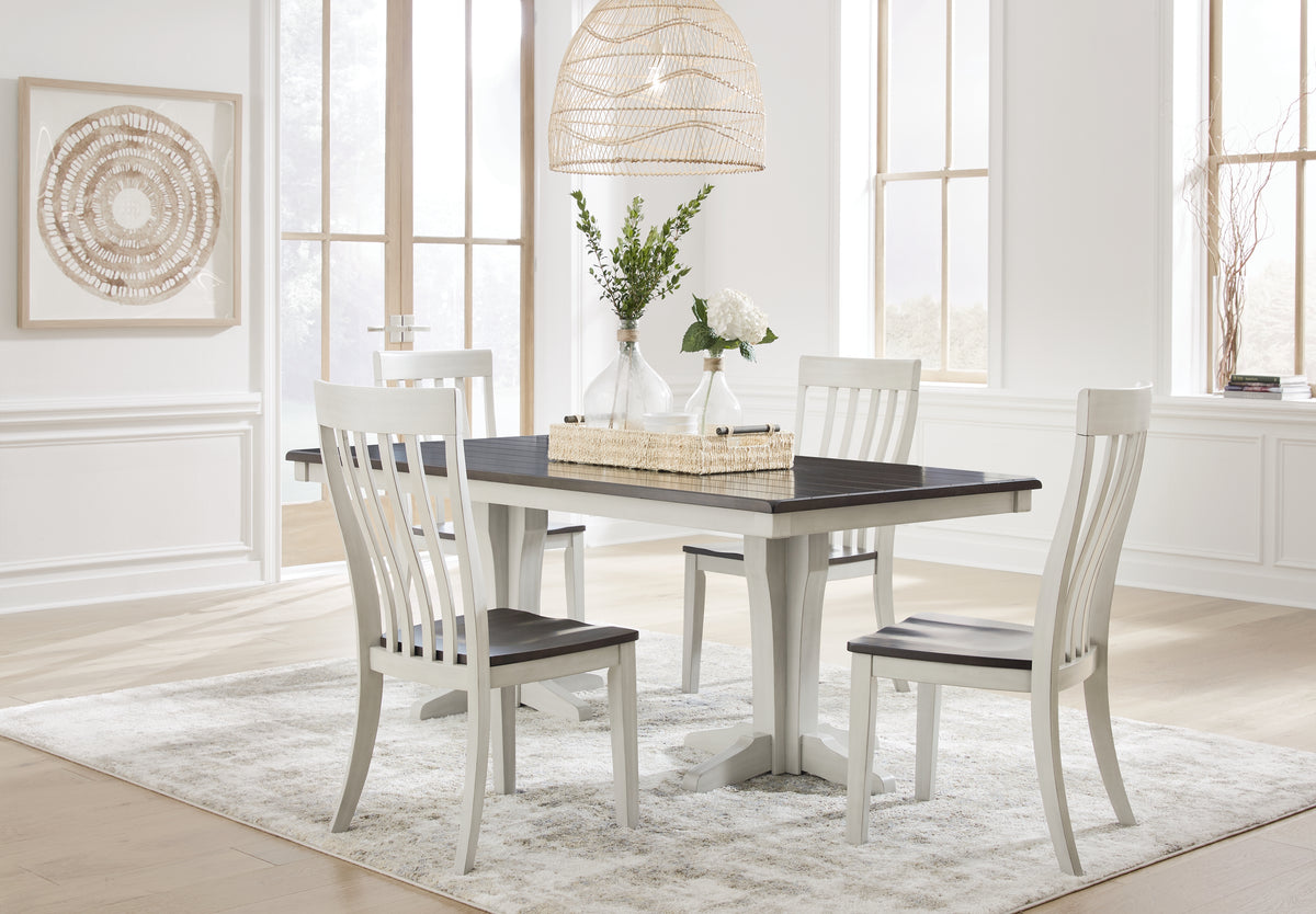 Best Deals Furniture - Ashley Furniture - Darborn Dining Table and 4 Chairs - Dining Table and 4 Chairs - D796D1