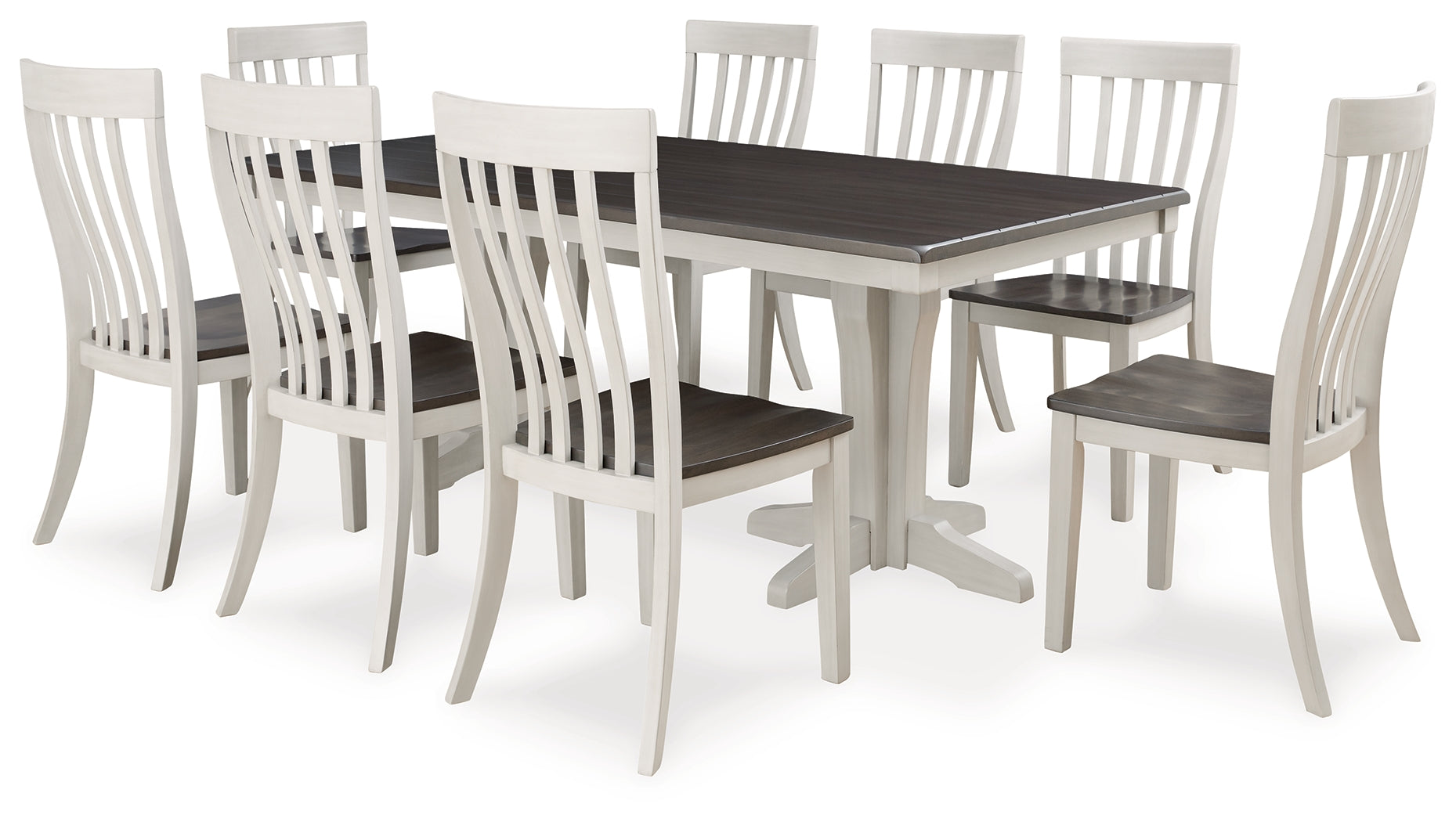 Best Deals Furniture - Ashley Furniture - Darborn Dining Table and 8 Chairs - Dining Table and 8 Chairs - D796D5