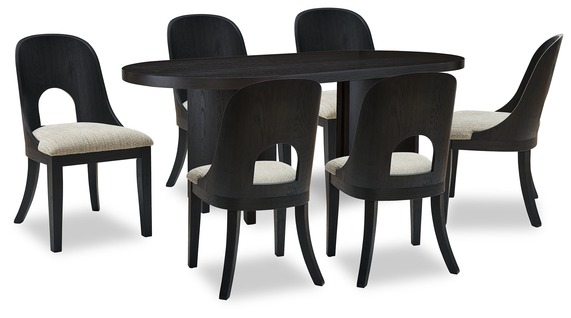 Best Deals Furniture - Ashley Furniture - Rowanbeck Dining Table and 6 Chairs - Dining Table and 6 Chairs - D821D4