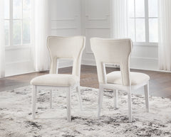 Best Deals Furniture - Ashley Furniture - Chalanna Dining Chair (Set of 2) - Dining Chair (Set of 2) / White - D822-01X2