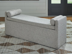 Best Deals Furniture - Ashley Furniture - Galliden 62" Dining Bench - Large UPH Dining Room Bench / Beige / 62"W x 19"D x 26"H - D841-00
