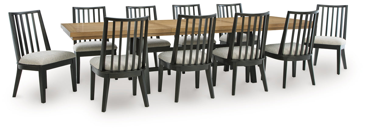 Best Deals Furniture - Ashley Furniture - Galliden Extension Dining Table and 10 Chairs - Extension Dining Table and 10 Chairs - D841D13