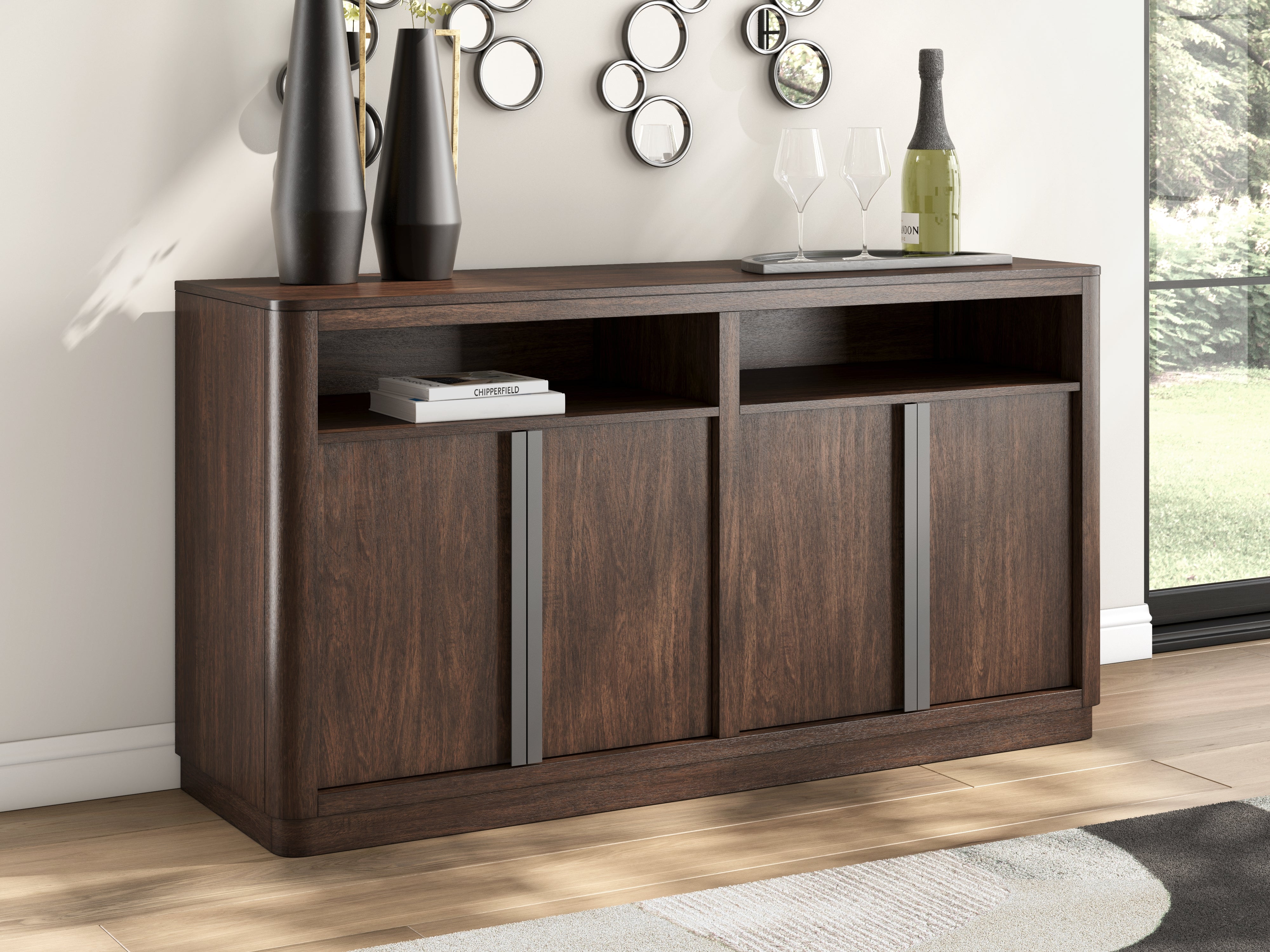 Best Deals Furniture - Ashley Furniture - Dilenno Dining Server - Dining Room Server / Dark Brown - PCD857-60