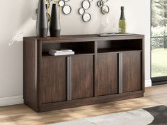 Best Deals Furniture - Ashley Furniture - Dilenno Dining Server - Dining Room Server / Dark Brown - PCD857-60