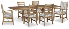 Ridgester Extension Dining Table, 2 Arm Chairs and 4 Side Chairs