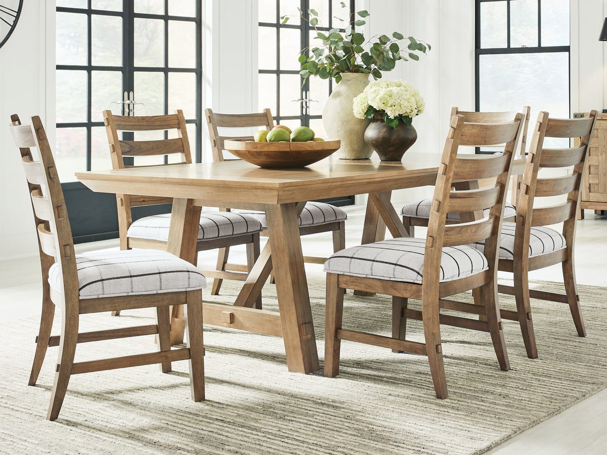 Best Deals Furniture - Ashley Furniture - Ridgester Extension Dining Table and 6 Chairs - Extension Dining Table and 6 Chairs - D858D5