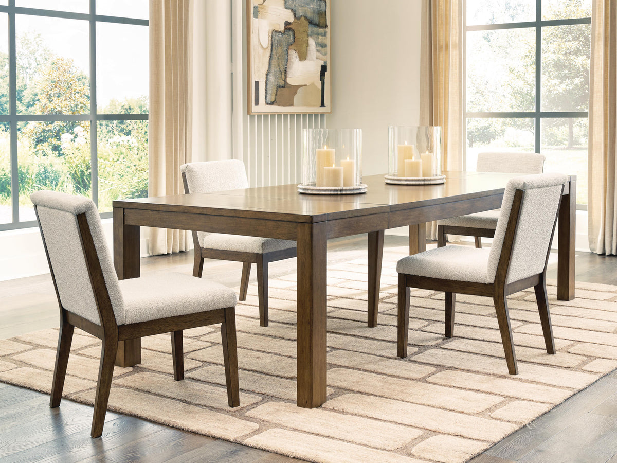 Best Deals Furniture - Ashley Furniture - Marxmore Extension Dining Table and 4 Chairs - Extension Dining Table and 4 Chairs - D863D1