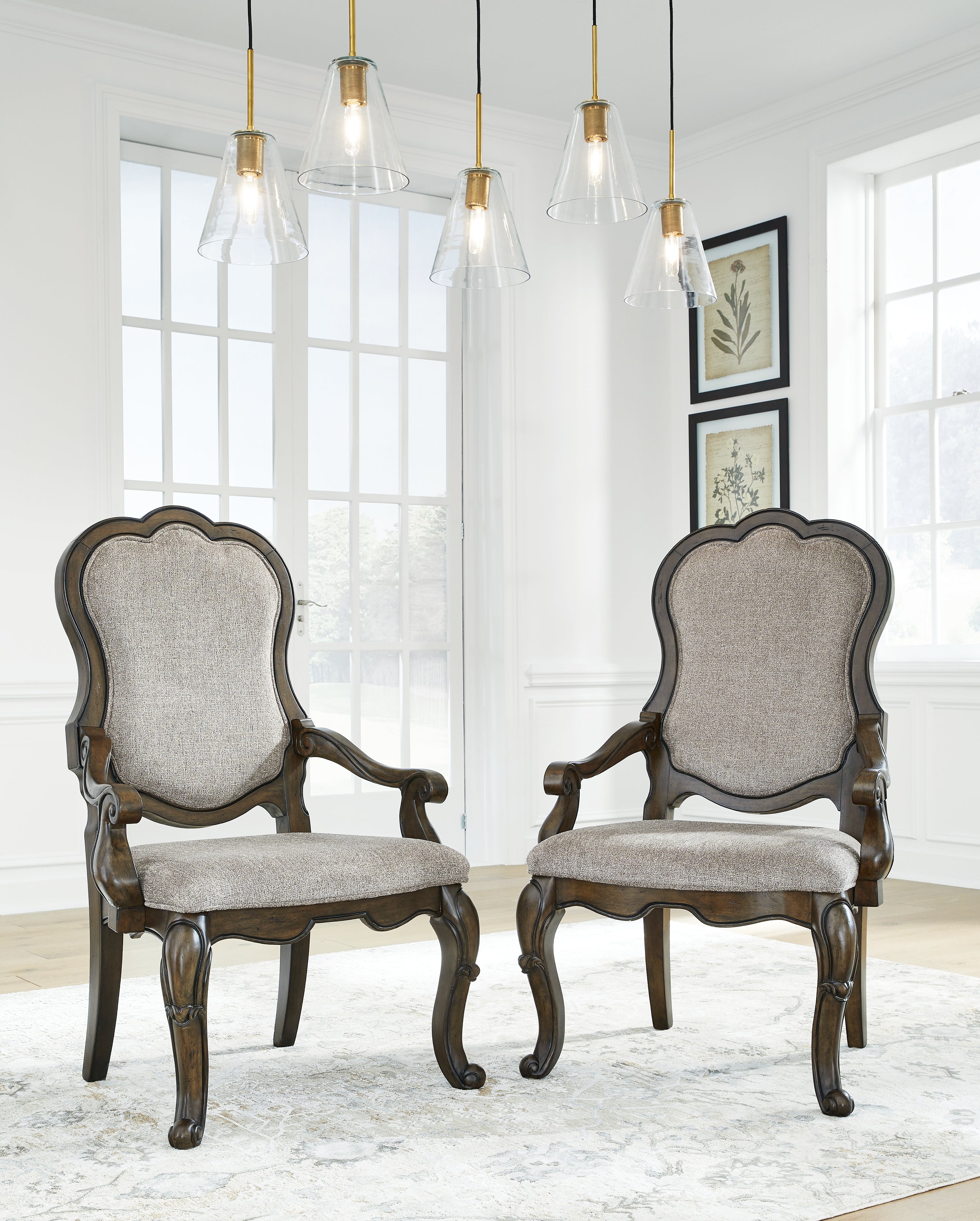 Best Deals Furniture - Ashley Furniture - Maylee Dining Chair (Set of 2) - Dining Chair (Set of 2) / Dark Brown - D947-01AX2