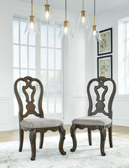 Best Deals Furniture - Ashley Furniture - Maylee Dining Chair (Set of 2) - Dining Chair (Set of 2) / Dark Brown - D947-01X2