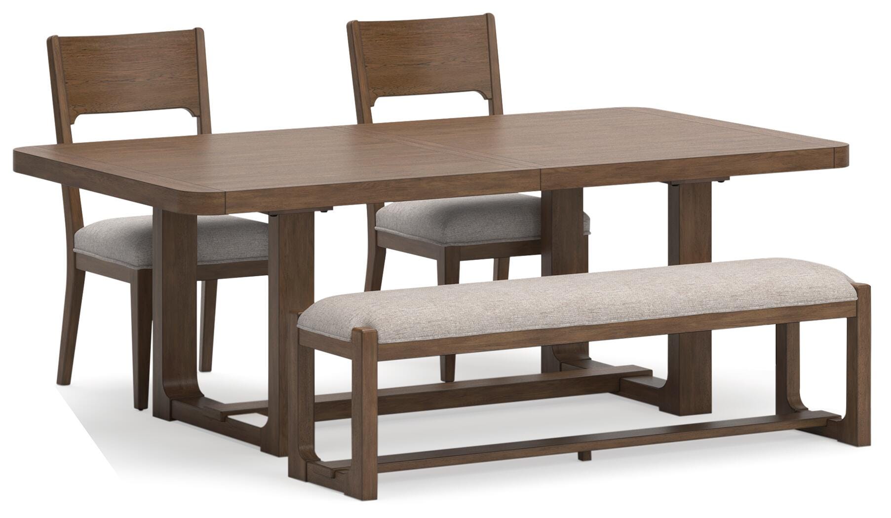 Best Deals Furniture - Ashley Furniture - Cabalynn Dining Table, 2 Chairs and Bench - Dining Table, 2 Chairs and Bench - D974D7