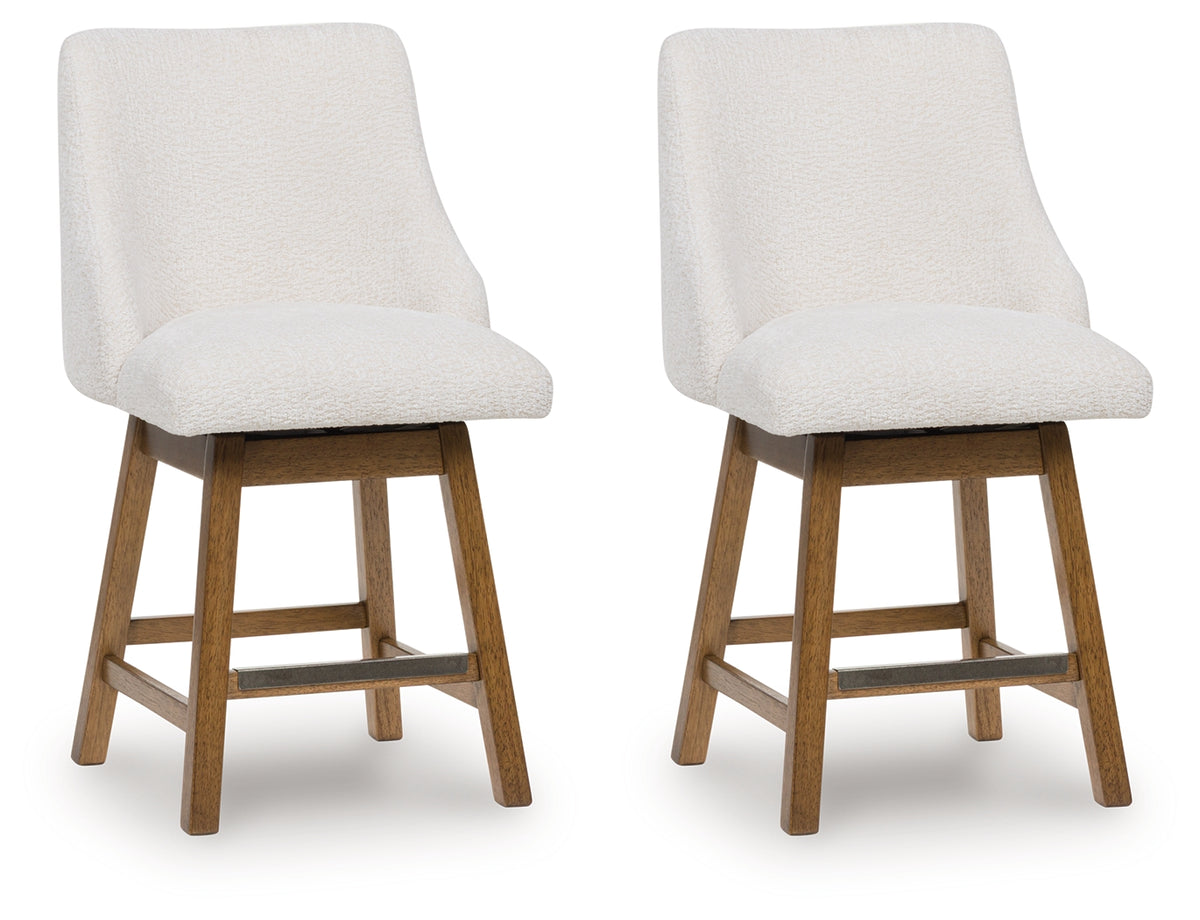Best Deals Furniture - Ashley Furniture - Cabalynn Counter Height Barstool (Set of 2) - Counter Height Barstool (Set of 2) / Light Brown - D974-324X2