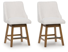 Best Deals Furniture - Ashley Furniture - Cabalynn Counter Height Barstool (Set of 2) - Counter Height Barstool (Set of 2) / Light Brown - D974-324X2