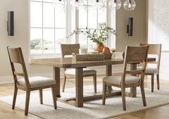 Best Deals Furniture - Ashley Furniture - Cabalynn Extension Dining Table and 4 Chairs - Extension Dining Table and 4 Chairs - D974D1