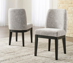 Best Deals Furniture - Ashley Furniture - Burkhaus Dining Chair (Set of 2) - Dining Chair (Set of 2) / Dark Brown - D984-01X2