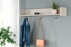 Best Deals Furniture - Ashley Furniture - Socalle Wall Mounted Coat Rack with Shelf - Wall Mounted Coat Rack w/Shelf / Light Natural - EA1864-151