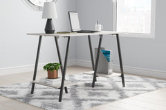 Best Deals Furniture - Ashley Furniture - Bayflynn Home Office Desk - Home Office Desk / White/Black - H288-27