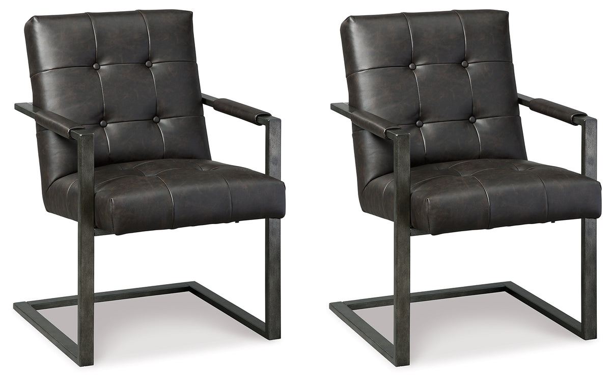 Best Deals Furniture - Ashley Furniture - Starmore Home Office Desk Chair (Set of 2) - Home Office Desk Chair (Set of 2) / Black - H633-02AX2