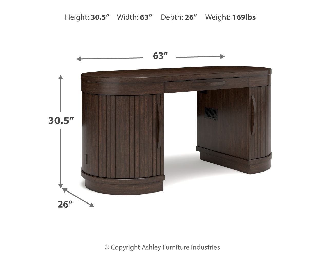 Korestone 63" Home Office Desk