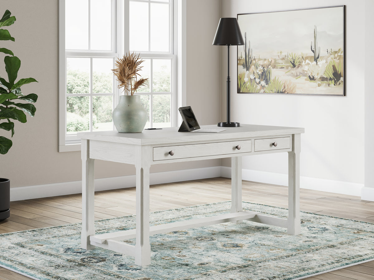 Best Deals Furniture - Ashley Furniture - Robbinsdale Office Desk - Home Office Desk / Antique White - H742-34
