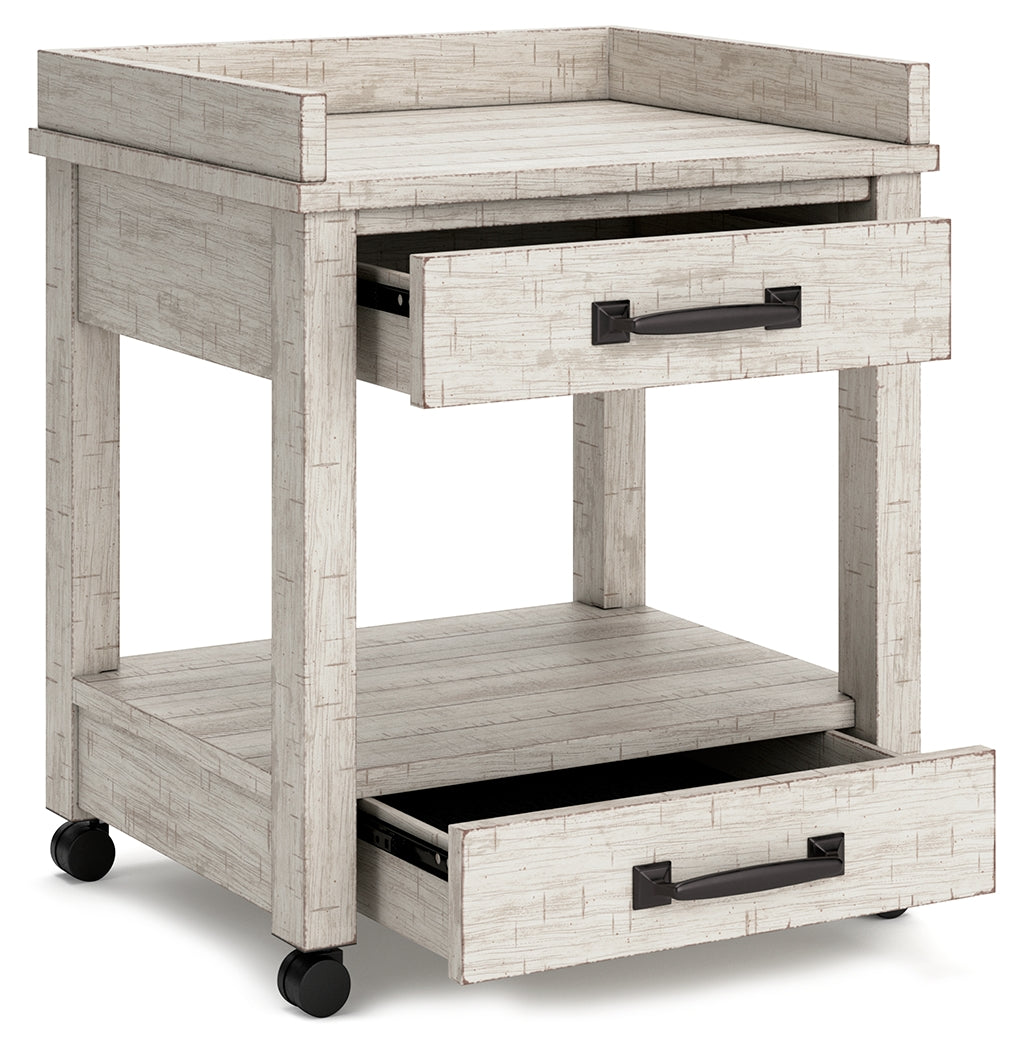 Carynhurst Home Office Desk, Bookcase and Printer Stand