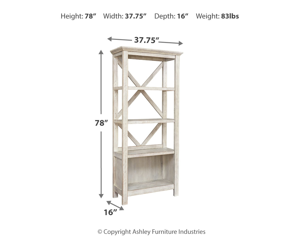 Carynhurst Home Office Desk, Bookcase and Printer Stand