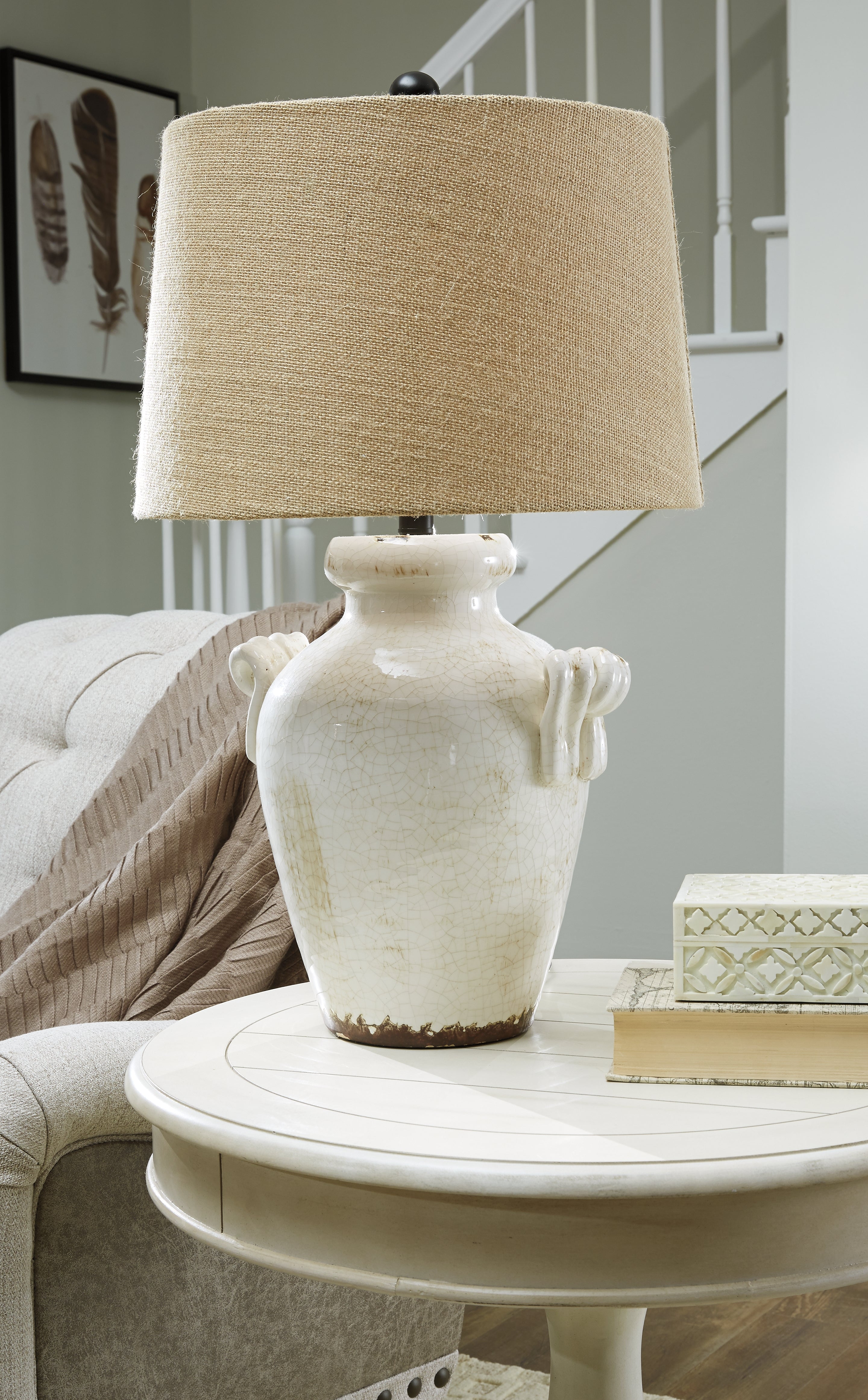 Best Deals Furniture - Ashley Furniture - Emelda Table Lamp (Set of 2) - Table Lamp (Set of 2) - L100664X2