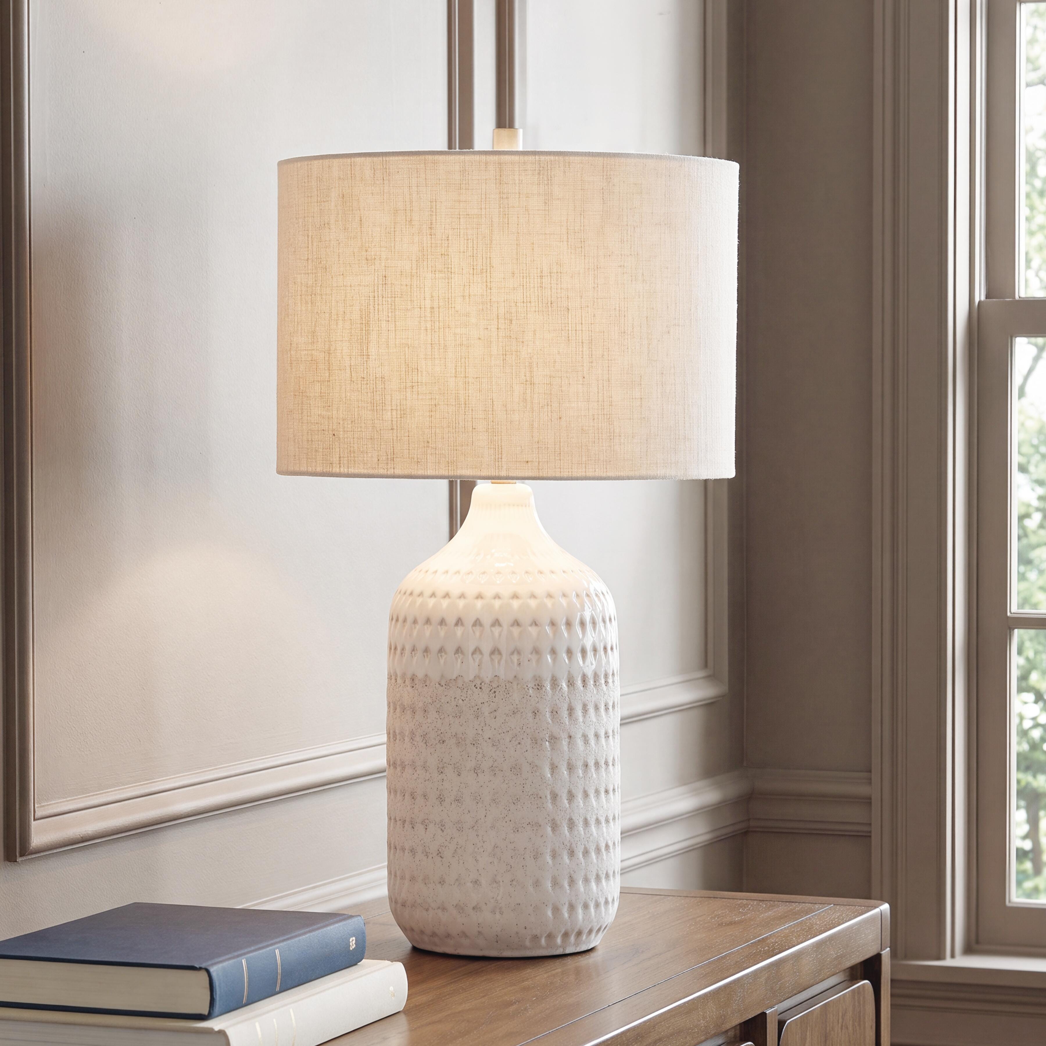 Best Deals Furniture - Ashley Furniture - Capwich Table Lamp - Ceramic Table Lamp (1/CN) - L100994