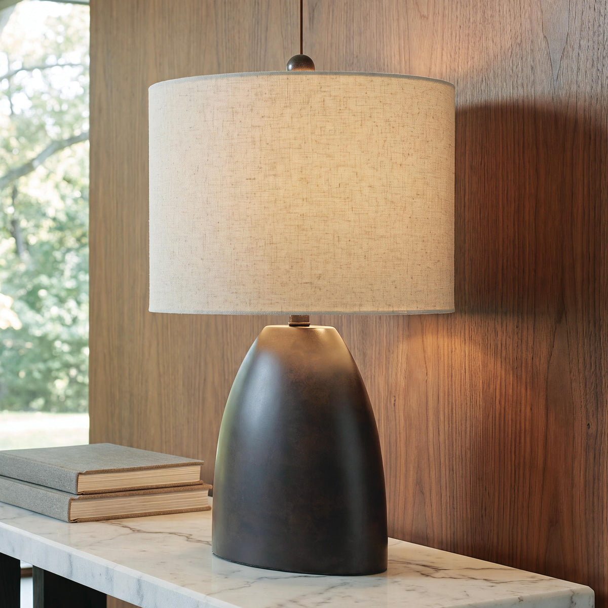 Best Deals Furniture - Ashley Furniture - Sethmore Table Lamp - Terracotta Table Lamp (1/CN) - L101024