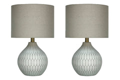 Best Deals Furniture - Ashley Furniture - Wardmont Table Lamp (Set of 2) - Table Lamp (Set of 2) / White - L180094X2