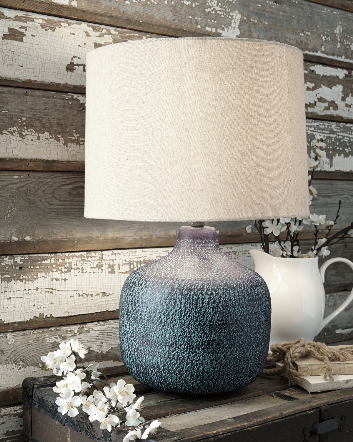 Best Deals Furniture - Ashley Furniture - Malthace Table Lamp (Set of 2) - Table Lamp (Set of 2) / Patina - L207304X2