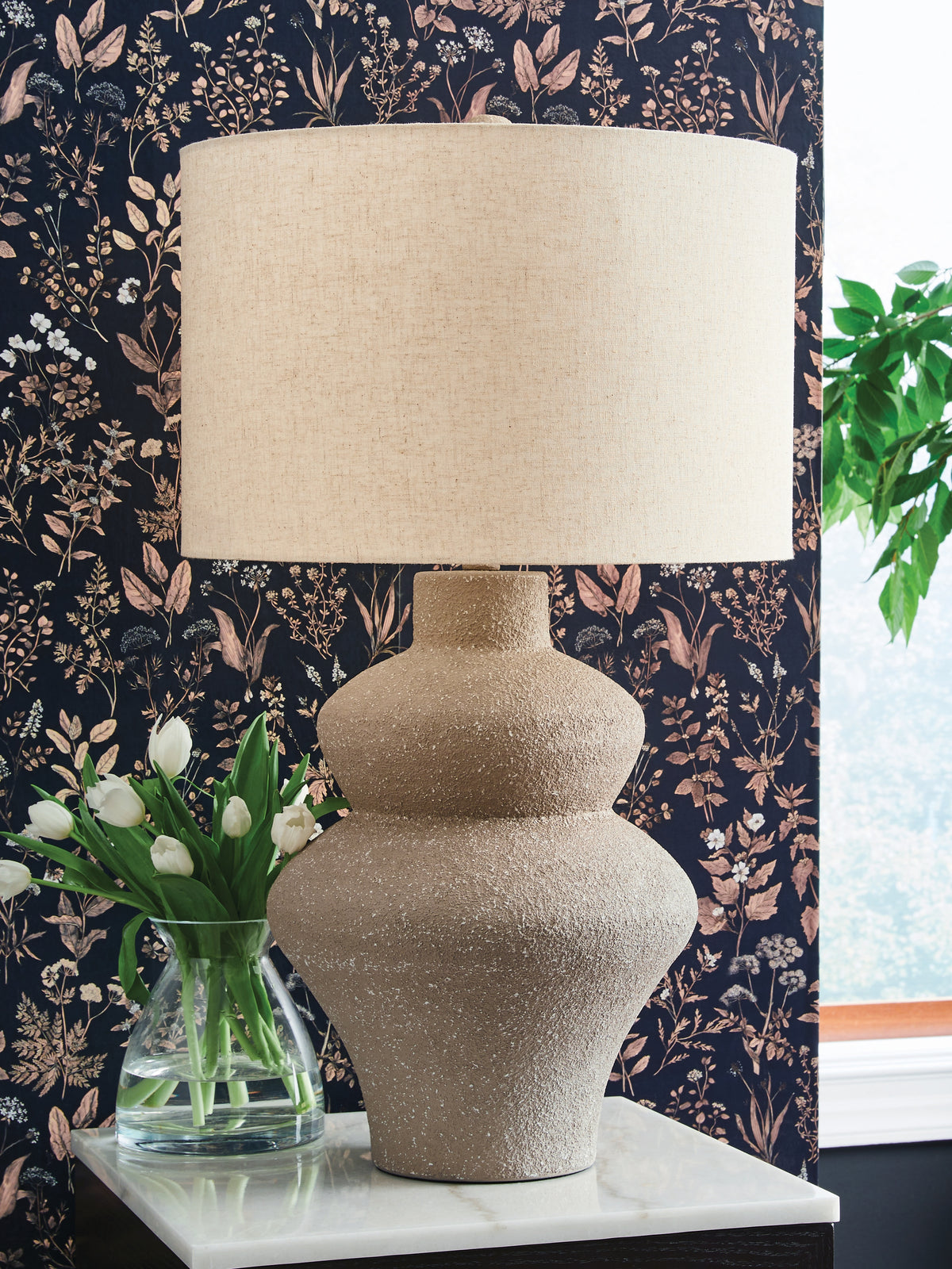Best Deals Furniture - Ashley Furniture - Jossleigh Lighting - Metal Table Lamp (1/CN) / Beige - L207624