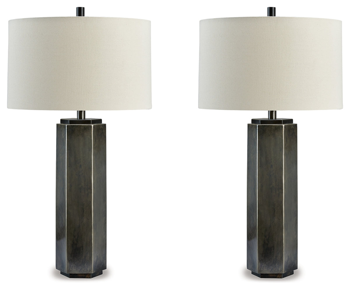 Best Deals Furniture - Ashley Furniture - Dirkton Table Lamp (Set of 2) - Table Lamp (Set of 2) - L208324X2