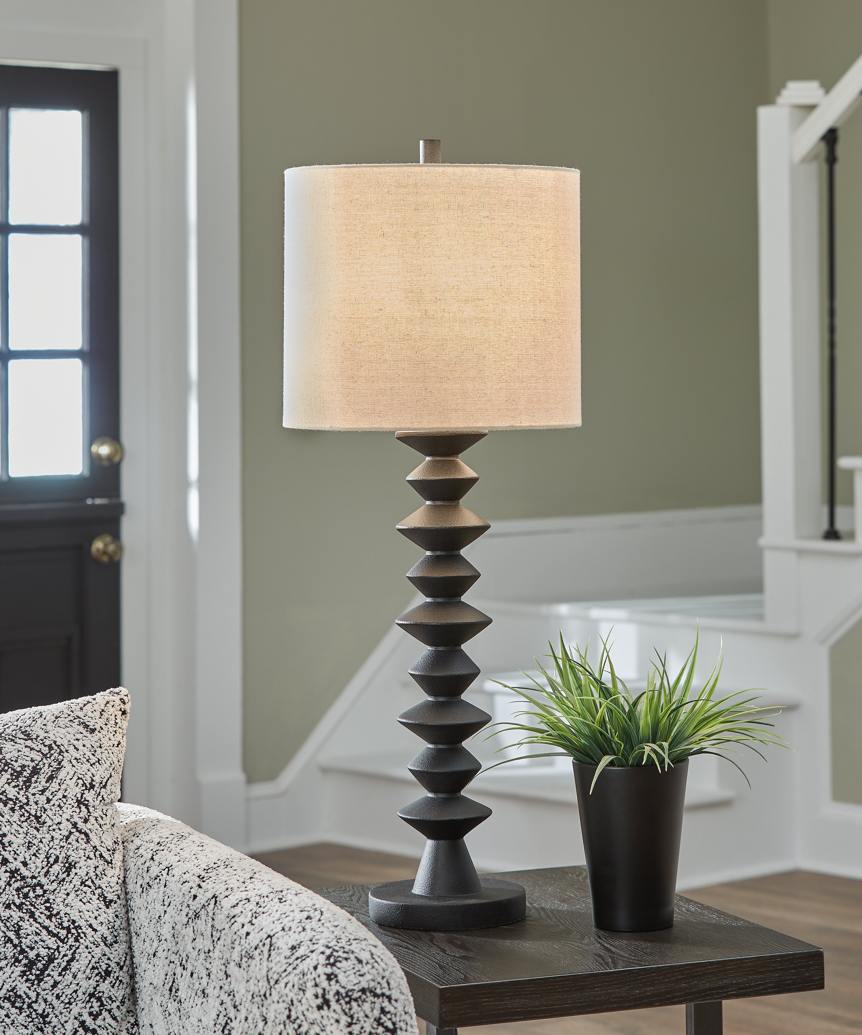 Best Deals Furniture - Ashley Furniture - Luanndon 2-Piece Lamp Set - 2-Piece Lamp Set / Black - L235783X2