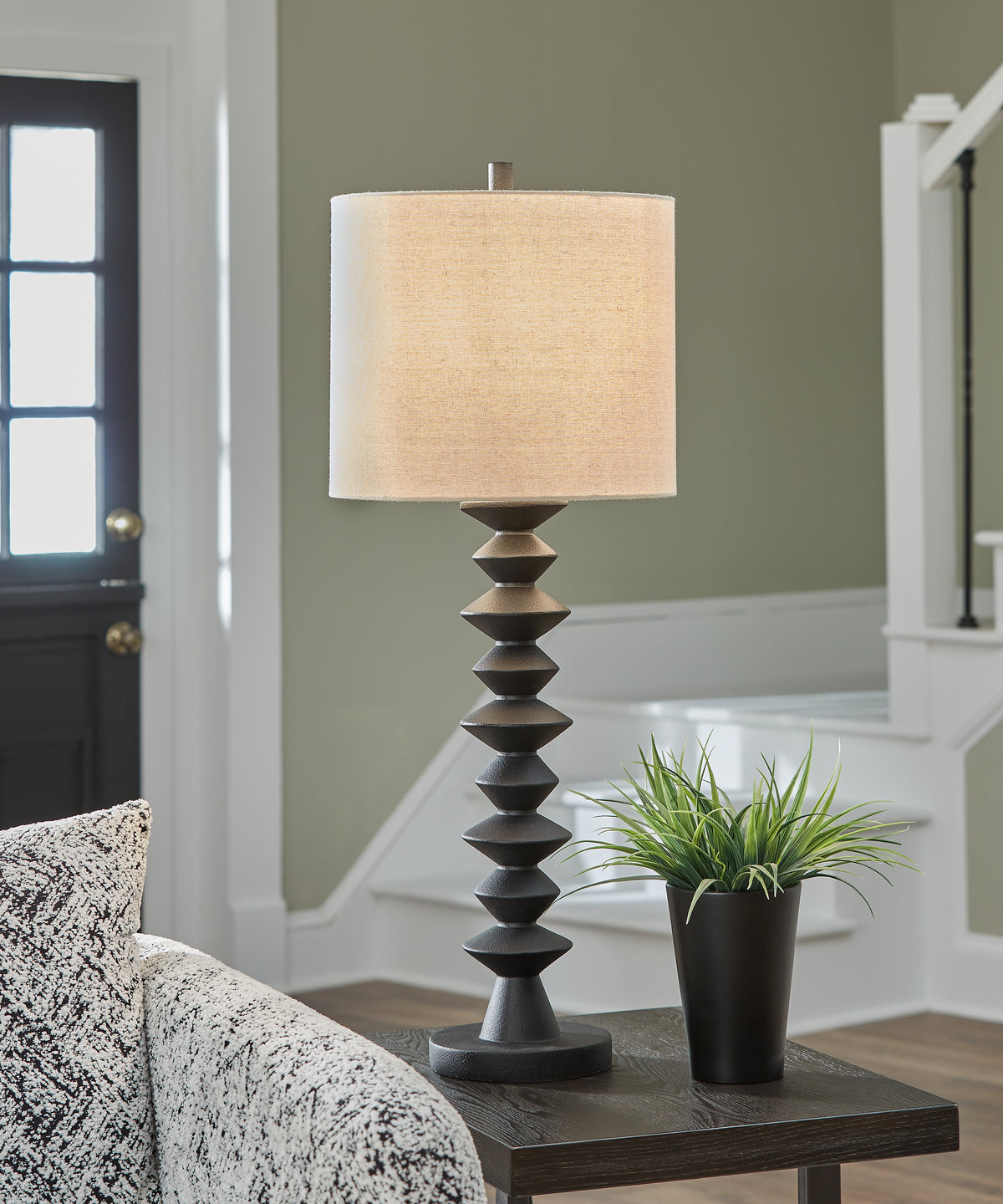 Best Deals Furniture - Ashley Furniture - Luanndon 2-Piece Lamp Set - 2-Piece Lamp Set / Black - L235783X2