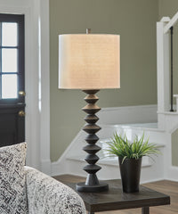 Best Deals Furniture - Ashley Furniture - Luanndon 2-Piece Lamp Set - 2-Piece Lamp Set / Black - L235783X2