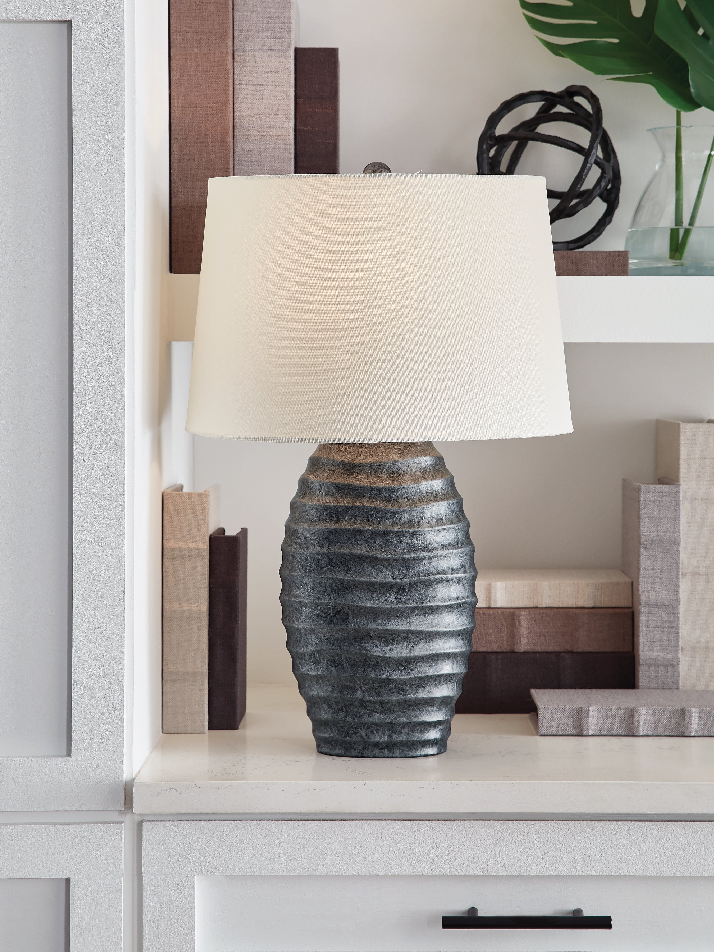 Best Deals Furniture - Ashley Furniture - Caronick Table Lamp (Set of 2) - Poly Table Lamp (Set of 2) - L243684
