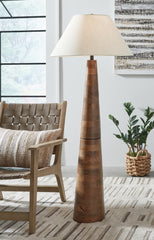 Best Deals Furniture - Ashley Furniture - Danset Floor Lamp - Wood Floor Lamp (1/CN) - L329101