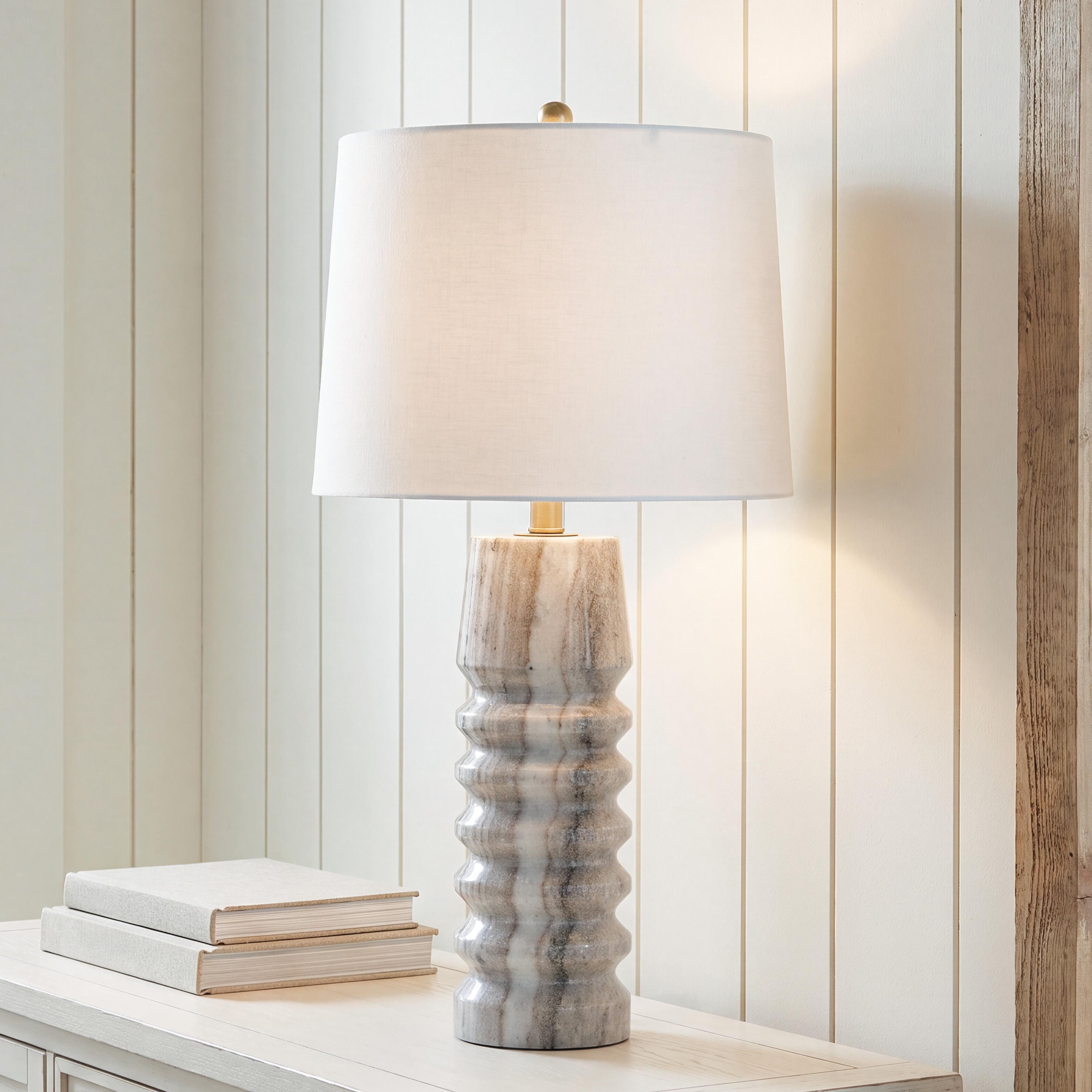 Best Deals Furniture - Ashley Furniture - Desmont Table Lamp - Marble Table Lamp (1/CN) - L428974
